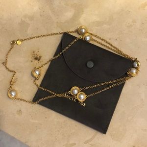 Julie Vos Pearl Station Necklace